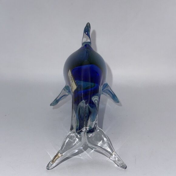 Vinci Sculptured Glass Collectibles Dolphins - Picture 2 of 8